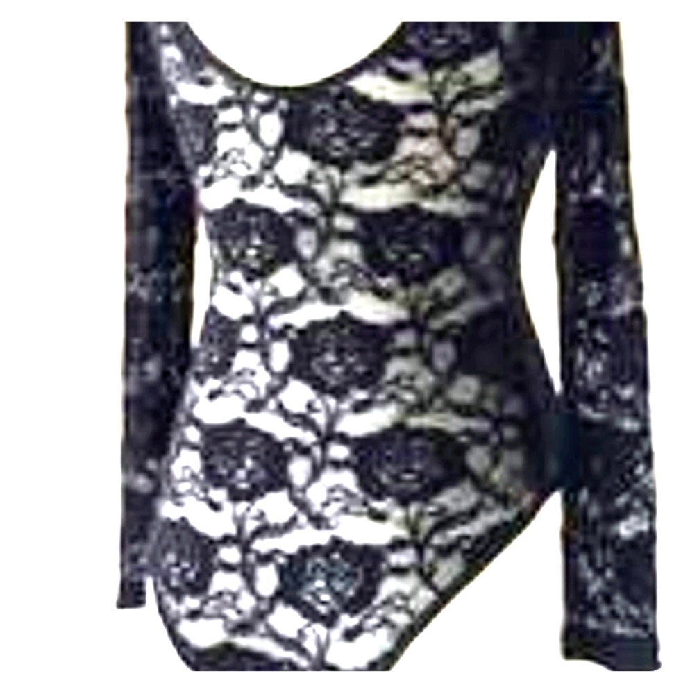 Black lace bodysuit